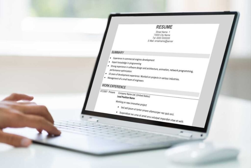 resume formats and templates for freshers